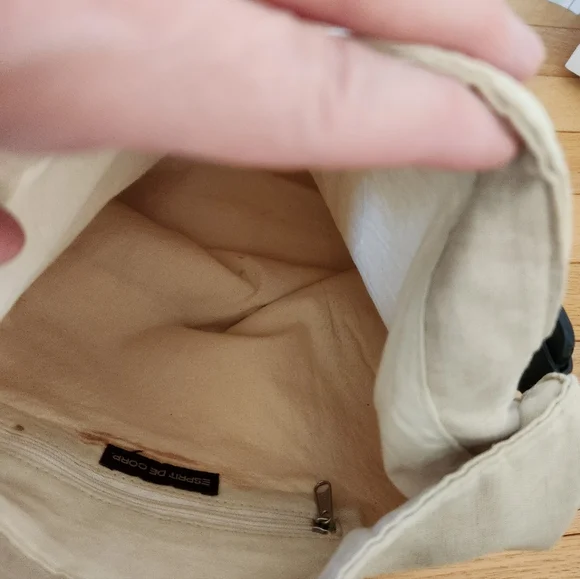 Esprit Tote Canvas Gauze/Leather Handle - Picture 3 of 6